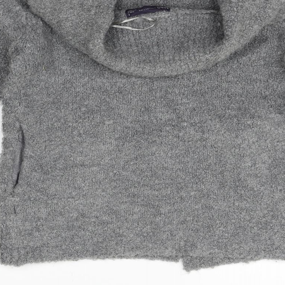 Marks and Spencer Womens Grey   Cardigan Jumper Size S