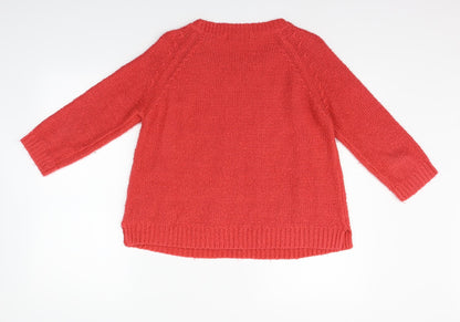 George Womens Red   Pullover Jumper Size 12