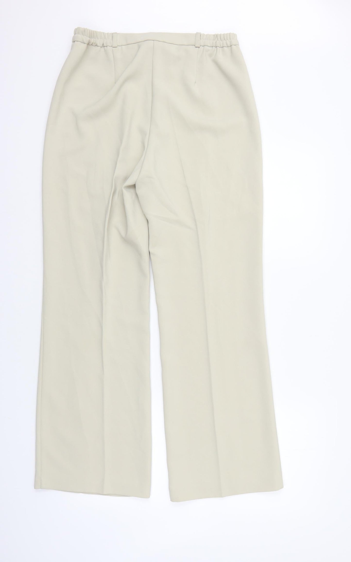 Womens UK Size 14 Classics Regular Fit Sweatpants Beige Trousers