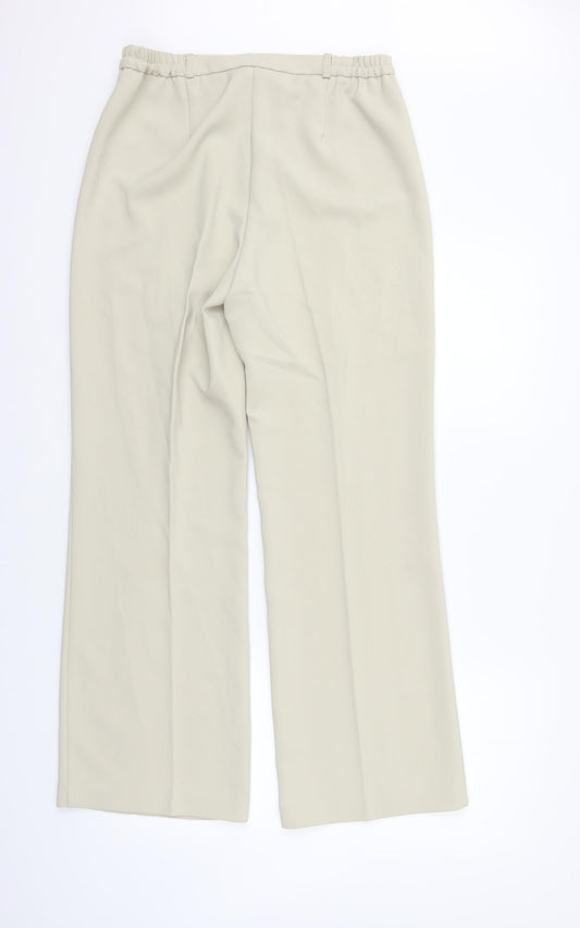 Classics Womens Beige   Sweatpants Trousers Size 14 L28 in - washable marks