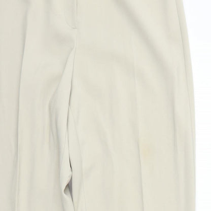 Womens UK Size 14 Classics Regular Fit Sweatpants Beige Trousers