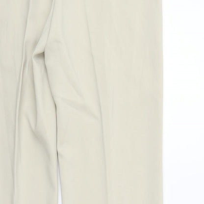 Womens UK Size 14 Classics Regular Fit Sweatpants Beige Trousers