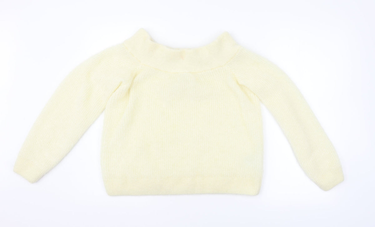 Divided by H&M Womens Yellow   Pullover Jumper Size M