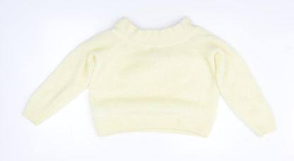 Divided by H&M Womens Yellow   Pullover Jumper Size M