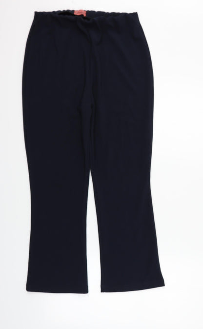 MORGAN JANE Womens Blue   Trousers  Size 12 L24 in - Elastic Waist Band