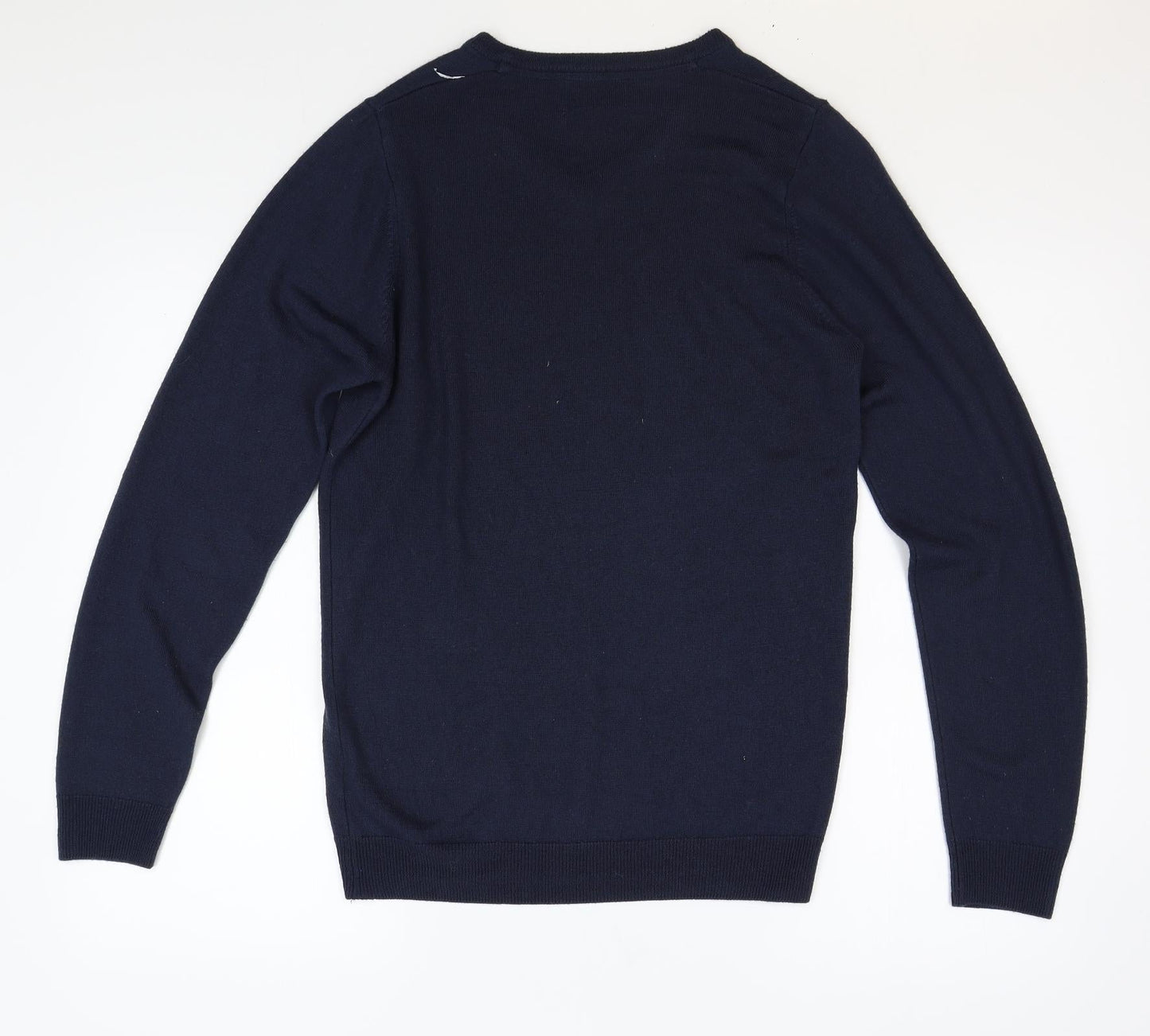 M&S Mens Blue   Pullover Jumper Size S