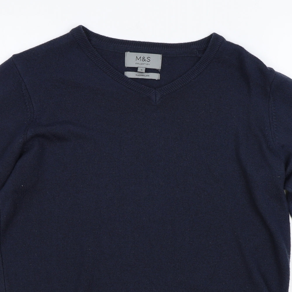 M&S Mens Blue   Pullover Jumper Size S