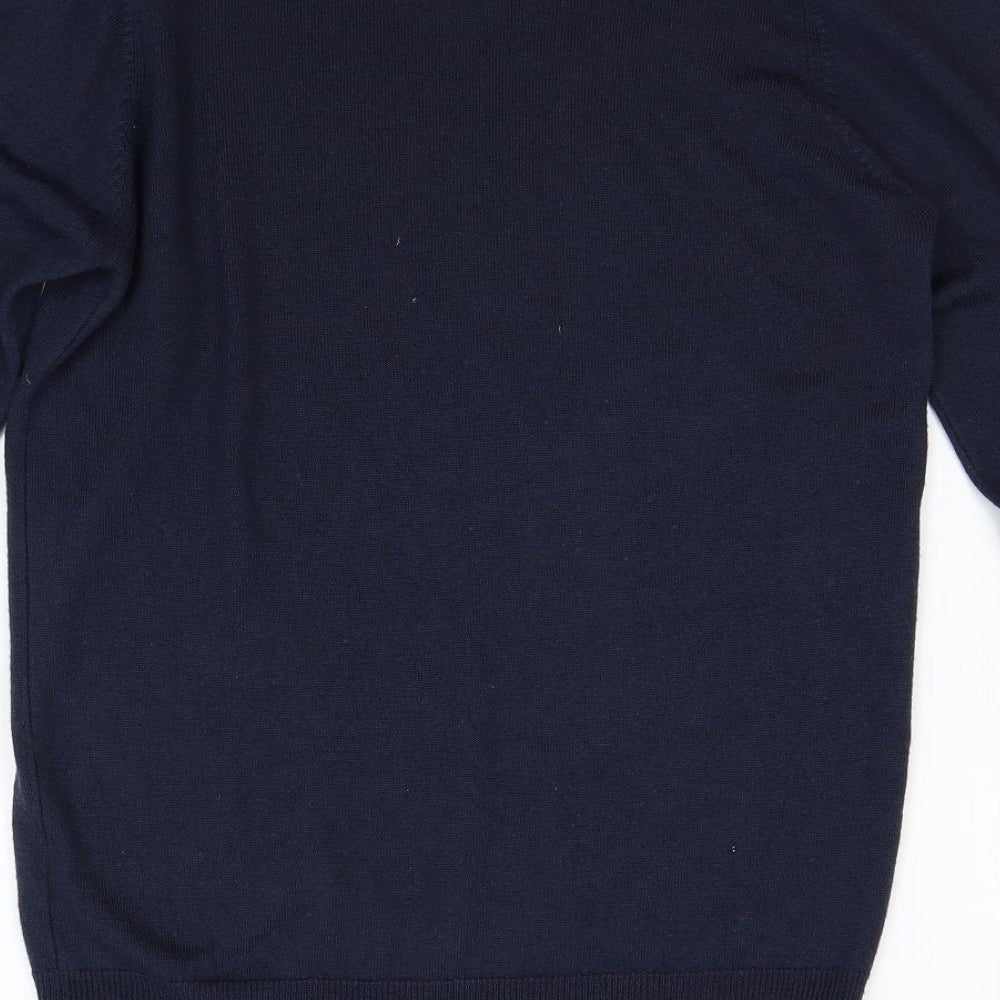 M&S Mens Blue   Pullover Jumper Size S