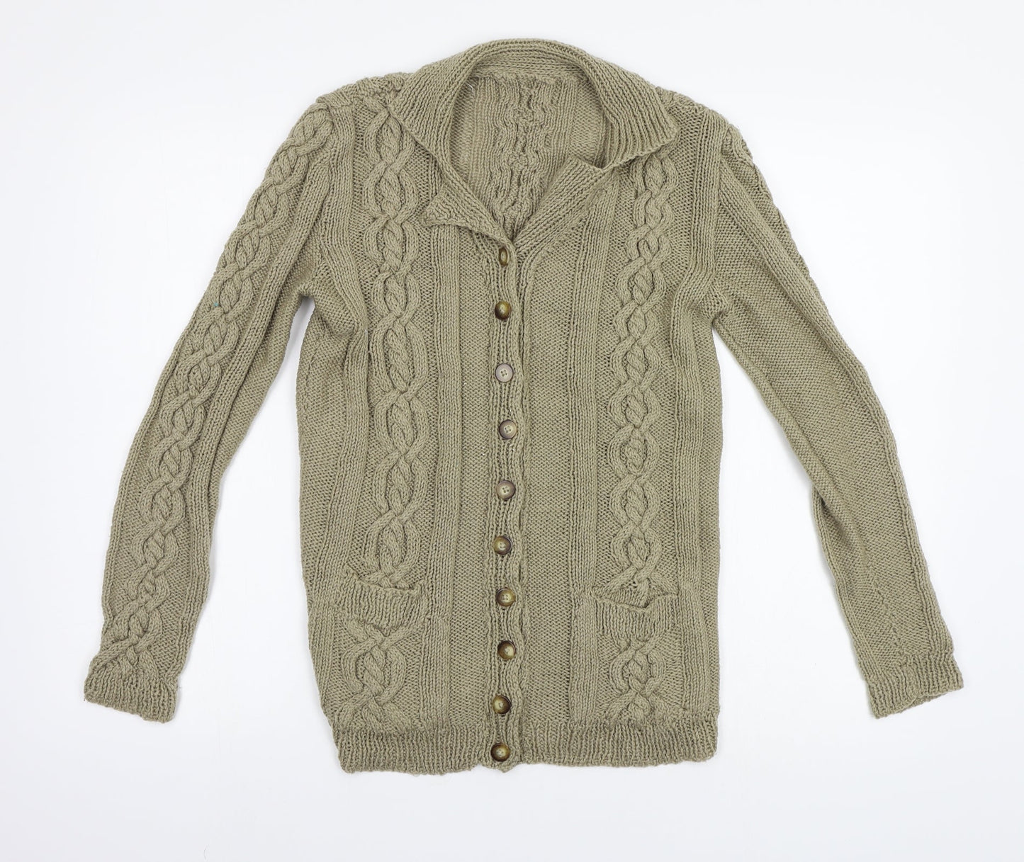 Preworn Womens Beige   Cardigan Jumper Size S
