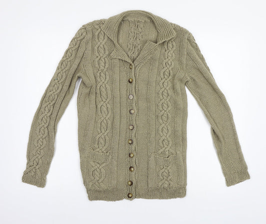 Preworn Womens Beige   Cardigan Jumper Size S