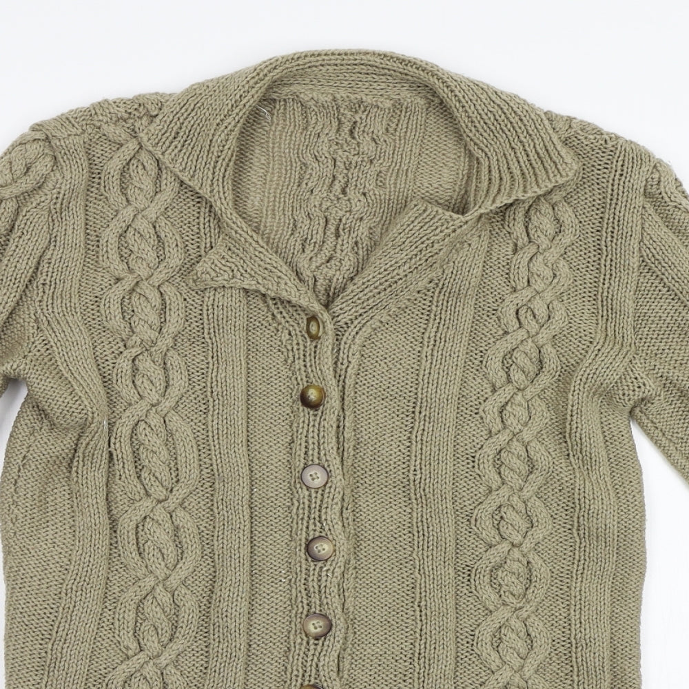 Preworn Womens Beige   Cardigan Jumper Size S