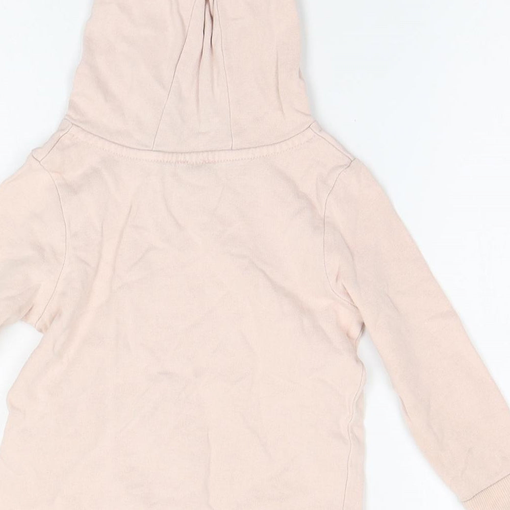 George Girls Orange   Henley Hoodie Size 2-3 Years