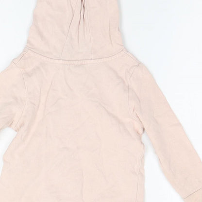 George Girls Orange   Henley Hoodie Size 2-3 Years