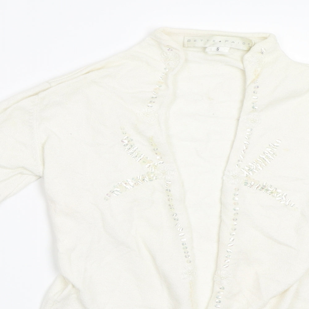 bette paige Girls White   Cardigan Jumper Size S