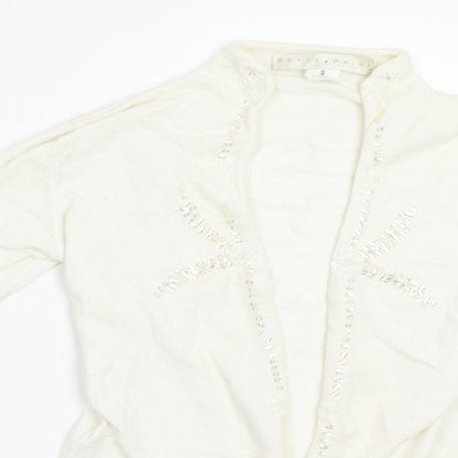 bette paige Girls White   Cardigan Jumper Size S