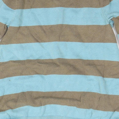 Mexx Girls Blue Striped  Jumper Dress  Size 18-24 Months