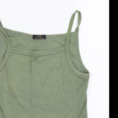 Marks and Spencer Womens Green   Basic Tank Size 14