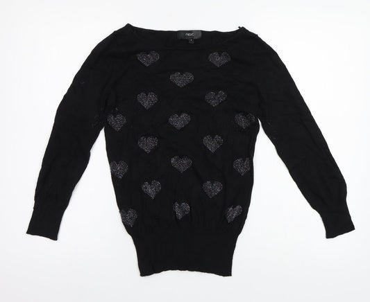 NEXT Womens Black   Pullover Jumper Size 6