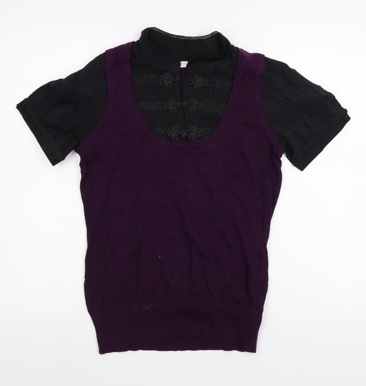 NEXT Womens Purple   Basic Button-Up Size 12