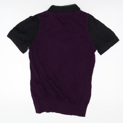 NEXT Womens Purple   Basic Button-Up Size 12