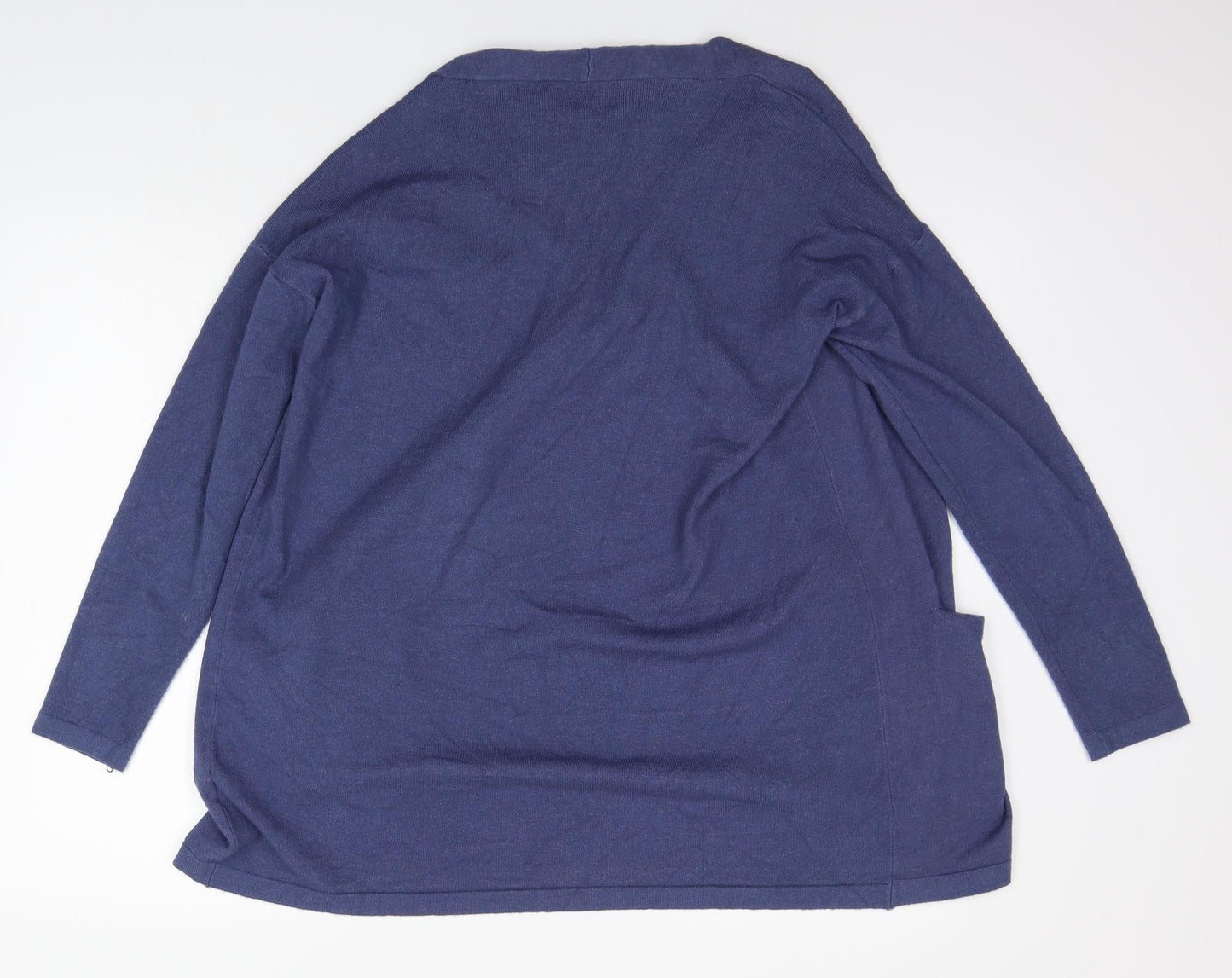 miss charm Womens Blue   Cardigan Jumper Size L