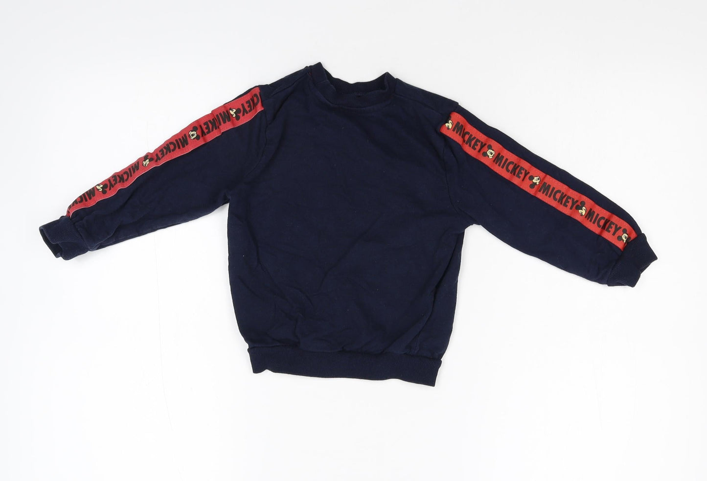 Preworn Boys Blue  Canvas Pullover Sweatshirt Size 5 Years  - Mickey Mouse