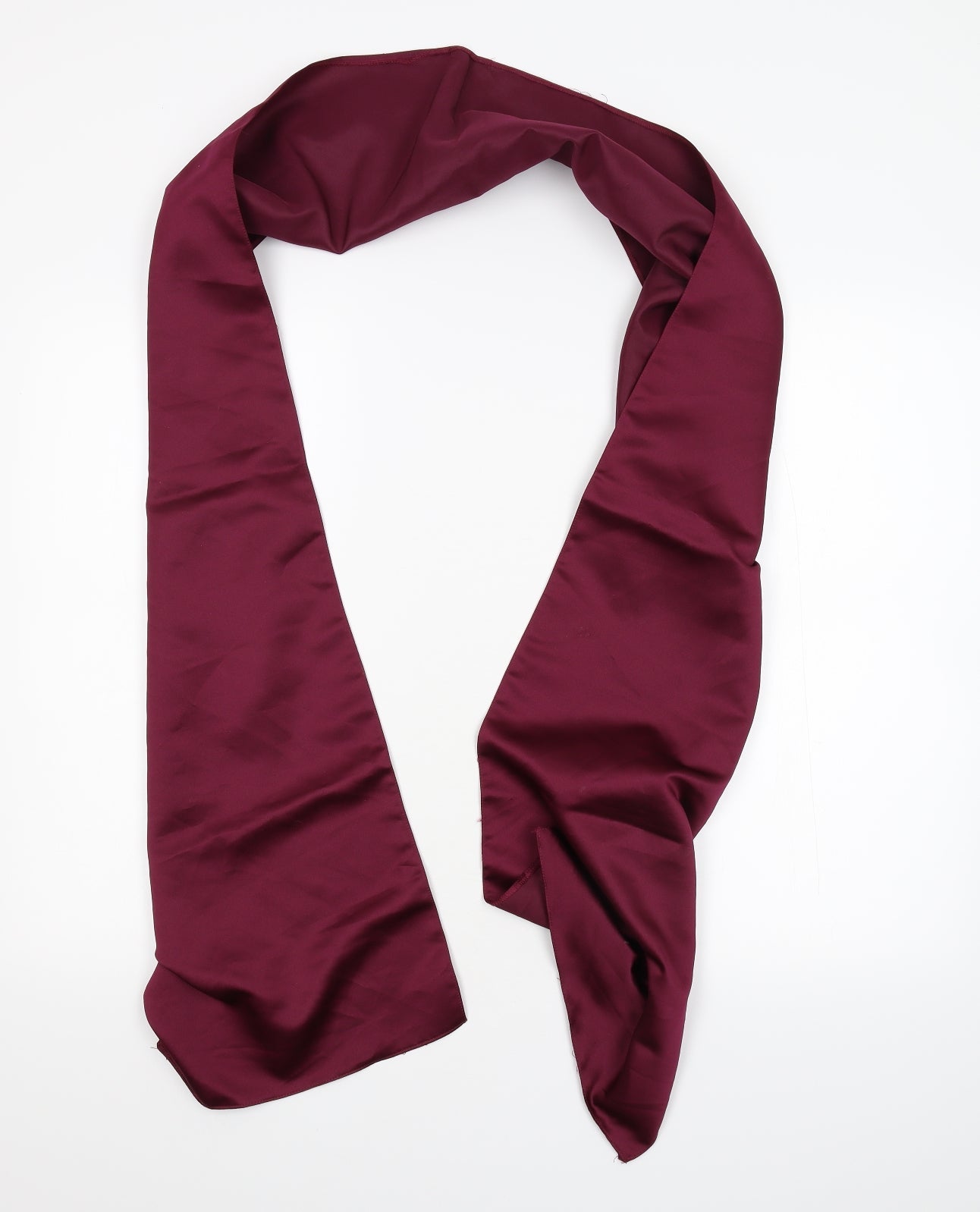 Preworn Womens Purple  Satin  Scarf