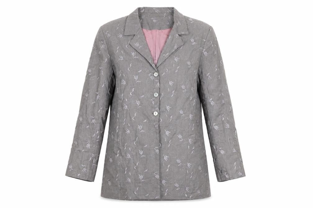 Womens UK Size 14 Penny Plain Grey Overcoat