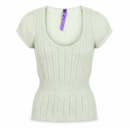 River Island Womens Green  Knit Pullover Jumper Size 12  - Stretch Glitter