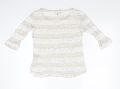 New Look Womens Multicoloured Striped Knit Pullover Jumper Size 12