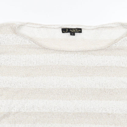 New Look Womens Multicoloured Striped Knit Pullover Jumper Size 12