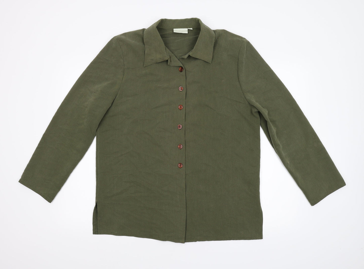 Womens UK Size 14 Holmewood Green Basic Blouse