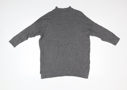 F&F Womens Grey  Knit Pullover Jumper Size 14