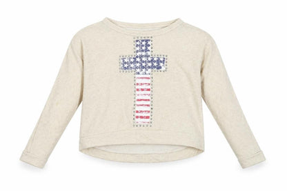 Sophie Girls Beige   Pullover Sweatshirt Size 8-9 Years