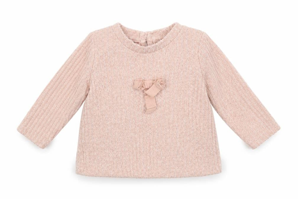 Front view of Matalan Baby Pink Basic T-Shirt, size 0-3, Months