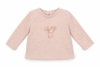 Front view of Matalan Baby Pink Basic T-Shirt, size 0-3, Months