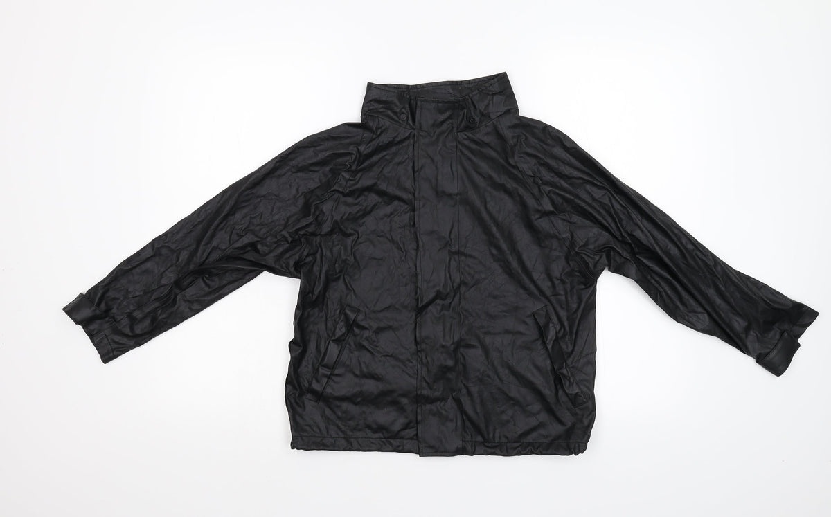 Additional front view of Outdoor Fun boys’ black jacket, size 8-9, years