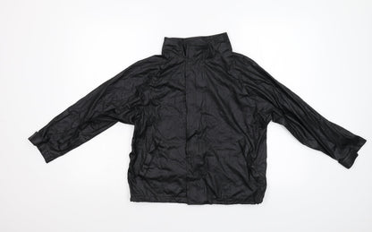 Additional front view of Outdoor Fun boys’ black jacket, size 8-9, years