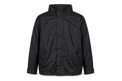 Front view of Outdoor Fun boys’ black jacket, size 8-9, years