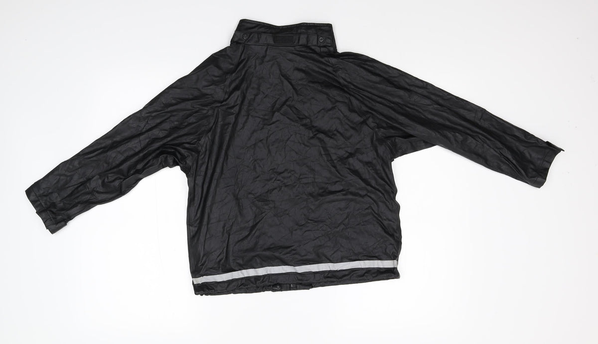Back view of Outdoor Fun boys’ black jacket, size 8-9, years