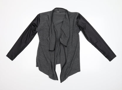 Graffic Womens Grey  Knit Cardigan Jumper Size M