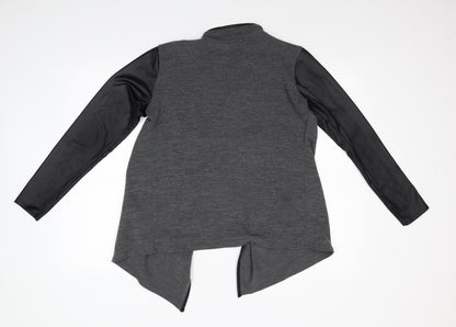 Graffic Womens Grey  Knit Cardigan Jumper Size M