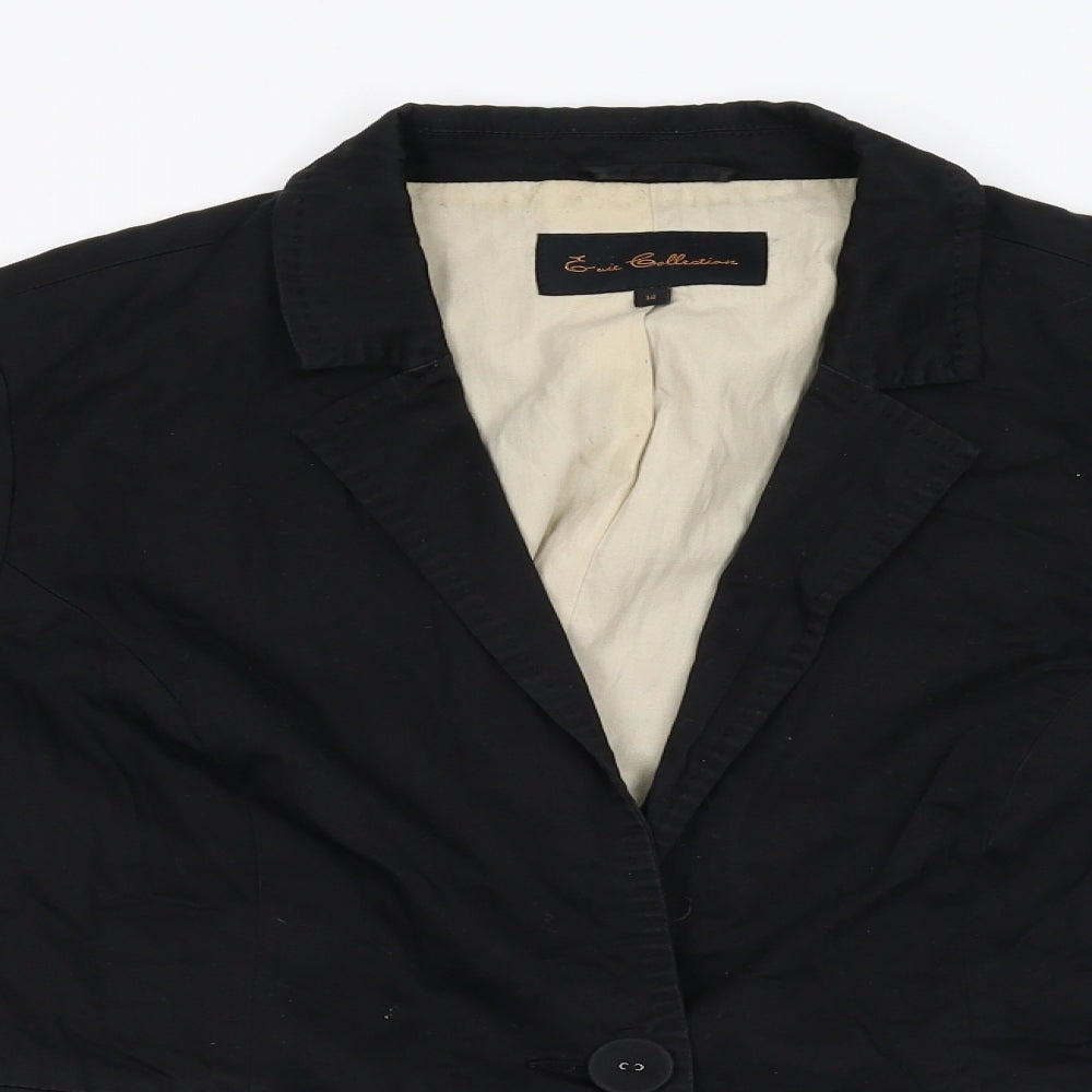 Evie Collection Womens Black   Jacket Blazer Size 14