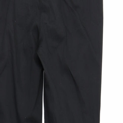 Womens UK Size 12 Preworn Regular Fit  Black Trousers