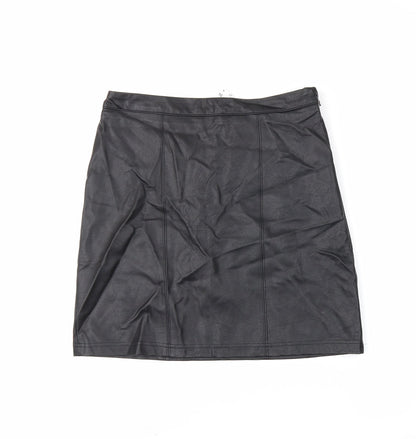 Papaya Womens Black   Mini Skirt Size 10