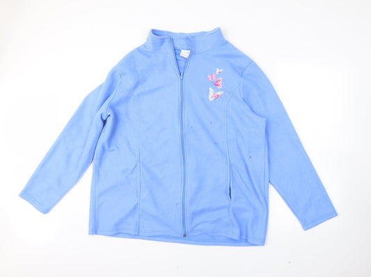 Preworn Womens Blue   Full Zip Jumper Size XL