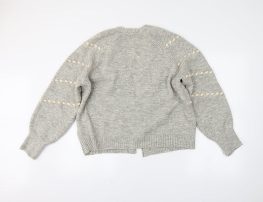 NEXT Womens Grey   Cardigan Jumper Size M