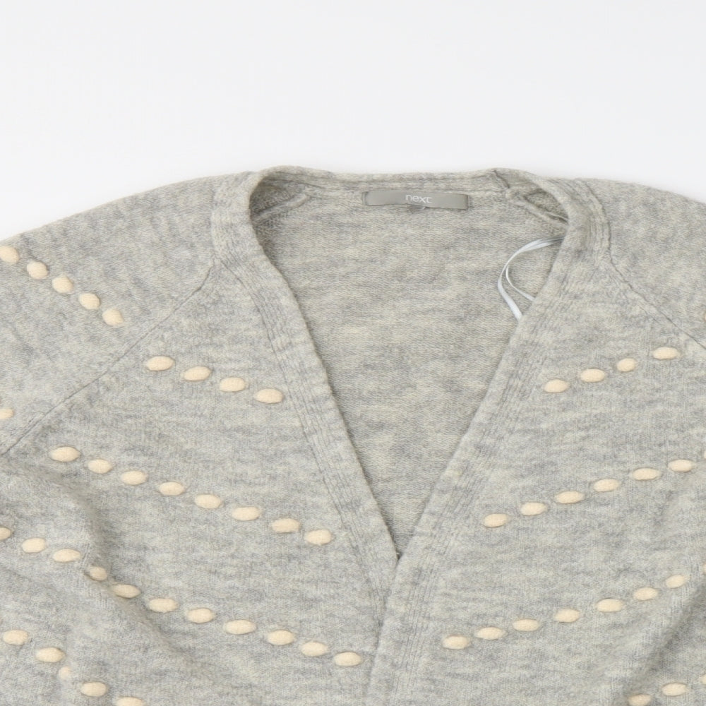 NEXT Womens Grey   Cardigan Jumper Size M