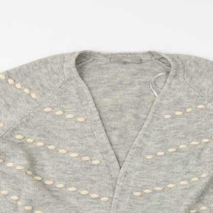 NEXT Womens Grey   Cardigan Jumper Size M