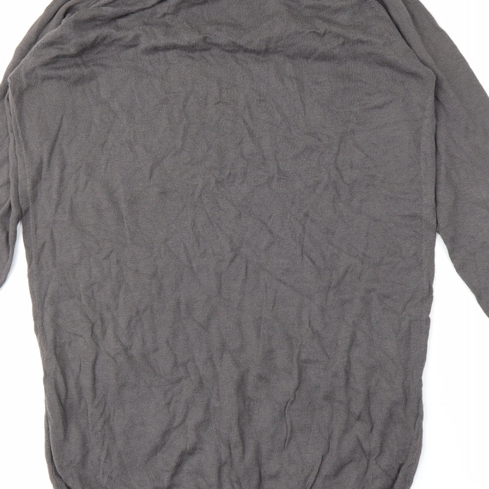 Womens UK Size M Preworn Grey Tunic T-Shirt